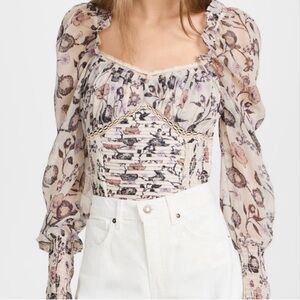 Free People brunch date bodysuit size small